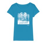 T-shirt bio femme "JE SUIS LA FORET" blanc