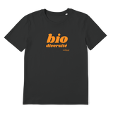 T-shirt bio unisex "BIO DIVERSITE" orange