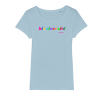 T-shirt bio femme "BIODIVERSITE" pop multicolor horizontal