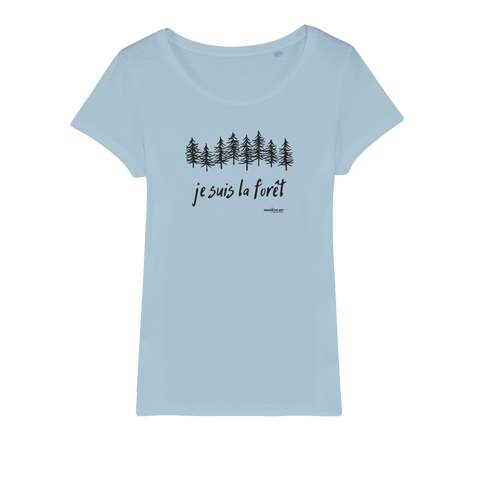 T-shirt bio femme "JE SUIS LA FORET" sapin