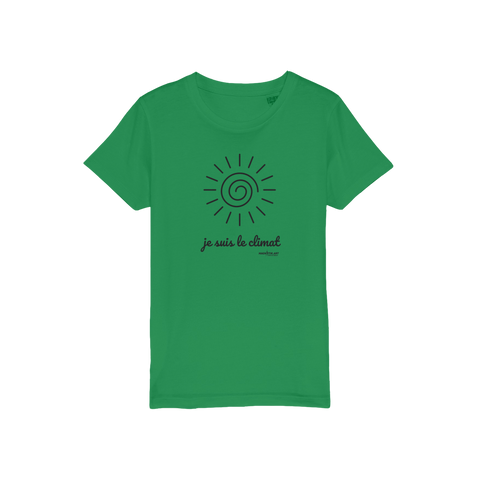 T-shirt bio enfant "JE SUIS LE CLIMAT" soleil