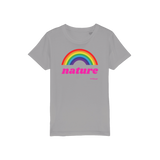 T-shirt bio enfant "NATURE & ARC-EN-CIEL" pop grand