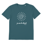 T-shirt bio unisex "JE SUIS LE CLIMAT" soleil blanc