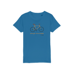 T-shirt bio enfant "ENERGIE RENOUVELABLE" vélo orange