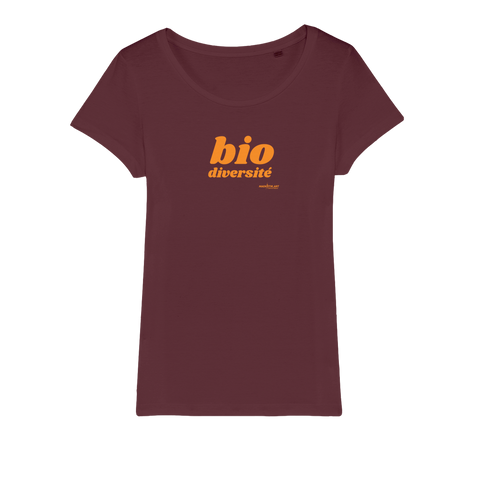 T-shirt bio femme "BIO DIVERSITE" orange