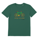 T-shirt bio unisex "ENERGIE RENOUVELABLE" vélo vert