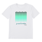 T-shirt bio unisex "JE SUIS LA RIVIERE" vagues