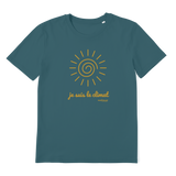 T-shirt bio unisex "JE SUIS LE CLIMAT" soleil caramel