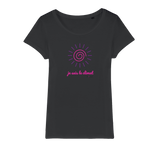 T-shirt bio femme "JE SUIS LE CLIMAT" soleil rose
