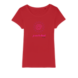 T-shirt bio femme "JE SUIS LE CLIMAT" soleil rose