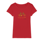 T-shirt bio femme "ENERGIE RENOUVELABLE" vélo vert