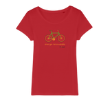 T-shirt bio femme "ENERGIE RENOUVELABLE" vélo vert