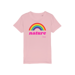 T-shirt bio enfant "NATURE & ARC-EN-CIEL" pop grand