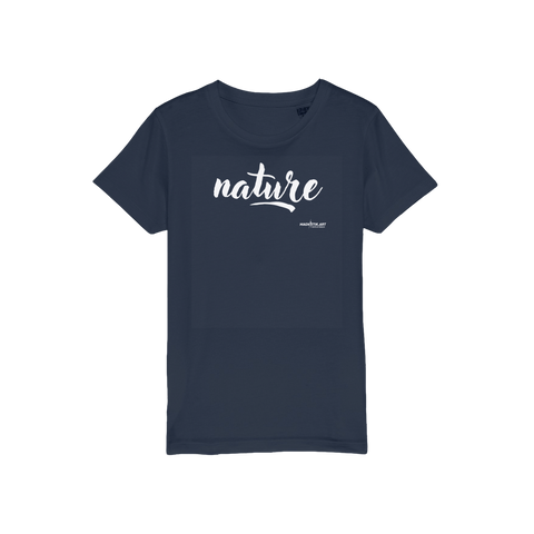 T-shirt bio enfant "NATURE" blanc