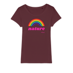 T-shirt bio femme "NATURE & ARC-EN-CIEL" pop grand