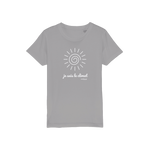 T-shirt bio enfant "JE SUIS LE CLIMAT" soleil blanc