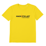 T-shirt bio unisex "MAGNETIK.ART" éclair orange