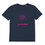 T-shirt bio unisex "JE SUIS LE CLIMAT" soleil rose