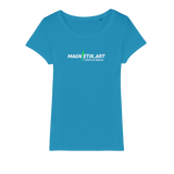 T-shirt bio femme "MAGNETIK.ART" éclair vert