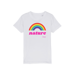 T-shirt bio enfant "NATURE & ARC-EN-CIEL" pop grand