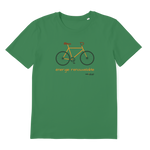 T-shirt bio unisex "ENERGIE RENOUVELABLE" vélo orange