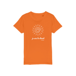 T-shirt bio enfant "JE SUIS LE CLIMAT" soleil blanc