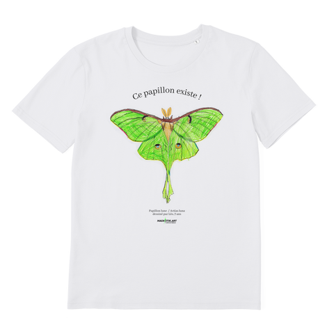 T-shirt bio unisex "CE PAPILLON EXISTE"