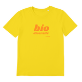 T-shirt bio unisex "BIO DIVERSITE" orange