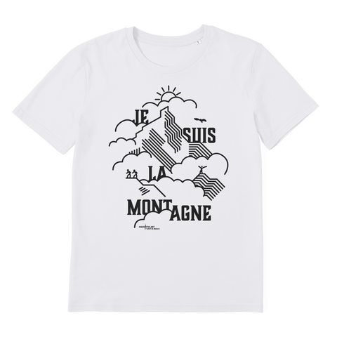 T-shirt bio unisex "JE SUIS LA MONTAGNE"