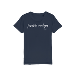 T-shirt bio enfant "JE SUIS LA MONTAGNE" blanc