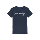 T-shirt bio enfant "JE SUIS LA MONTAGNE" blanc