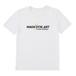 T-shirt bio unisex "MAGNETIK.ART" éclair orange