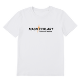 T-shirt bio unisex "MAGNETIK.ART" éclair orange