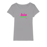 T-shirt bio femme "BIO DIVERSITE" rose et vert