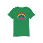 T-shirt bio enfant "NATURE & ARC-EN-CIEL" pop grand