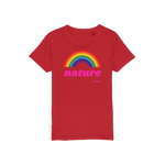 T-shirt bio enfant "NATURE & ARC-EN-CIEL" pop grand