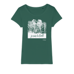 T-shirt bio femme "JE SUIS LA FORET" blanc