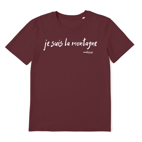 T-shirt bio unisex "JE SUIS LA MONTAGNE"