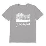 T-shirt bio unisex "JE SUIS LA FORÊT" large blanc