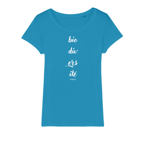 T-shirt bio femme "BIODIVERSITE" milieu