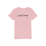 T-shirt bio enfant "JE SUIS LA RIVIERE"