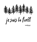 T-shirt bio femme "JE SUIS LA FORET" sapin