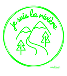 T-shirt bio enfant "JE SUIS LA RIVIERE" vert