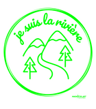 T-shirt bio enfant "JE SUIS LA RIVIERE" vert