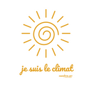 T-shirt bio unisex "JE SUIS LE CLIMAT" soleil caramel