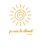 T-shirt bio unisex "JE SUIS LE CLIMAT" soleil caramel