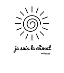 T-shirt bio femme "JE SUIS LE CLIMAT" soleil