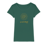 T-shirt bio femme "JE SUIS LE CLIMAT" soleil caramel