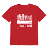 T-shirt bio unisex "JE SUIS LA FORÊT" large blanc