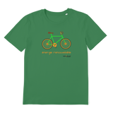 T-shirt bio unisex "ENERGIE RENOUVELABLE" vélo vert